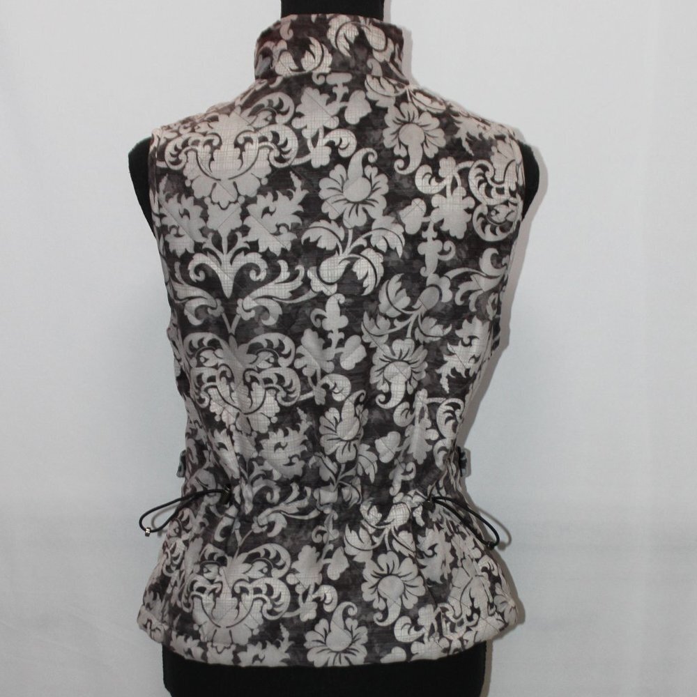 Croft & Barrow Quilted Floral Patterned Zip Up Vest - Picture 5 of 15